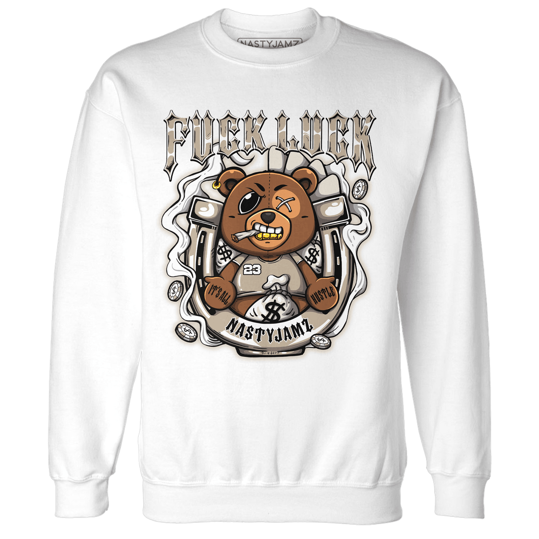 Latte 1s Sweatshirt Match F Luck BER - NastyJamz