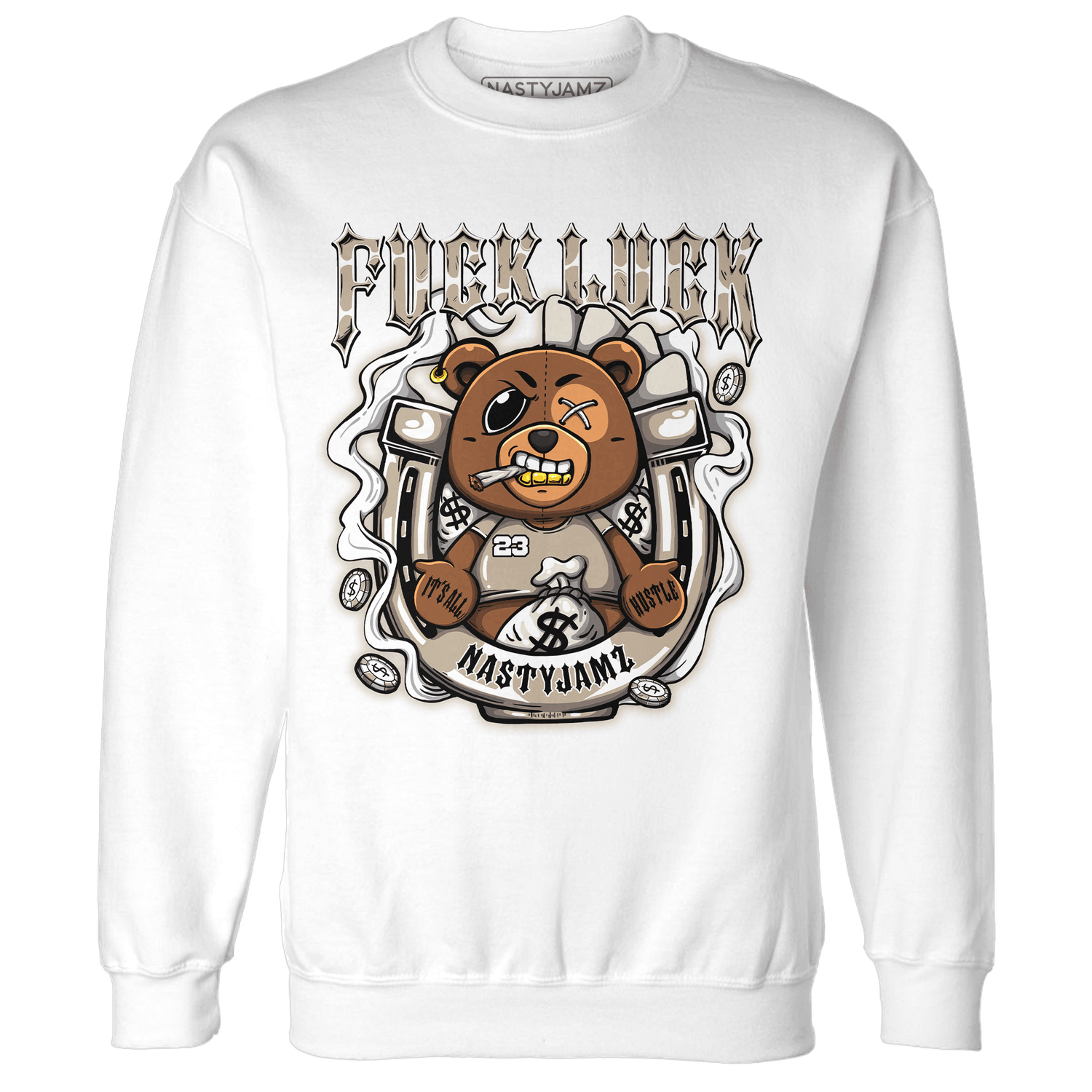 Latte 1s Sweatshirt Match F Luck BER - NastyJamz