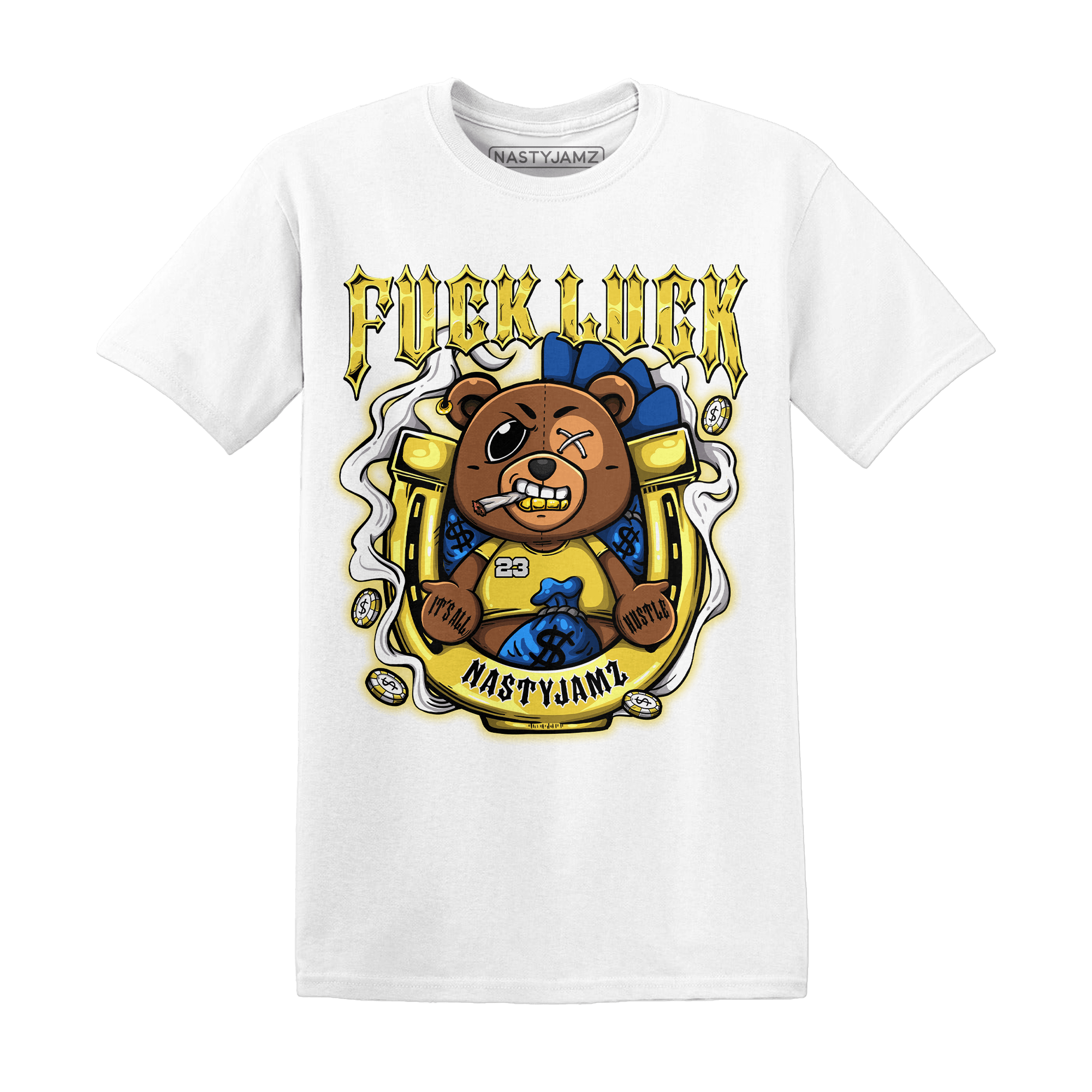 AJ 1 Low OG Canary TVSC T Shirt Match F Luck BER - NastyJamz