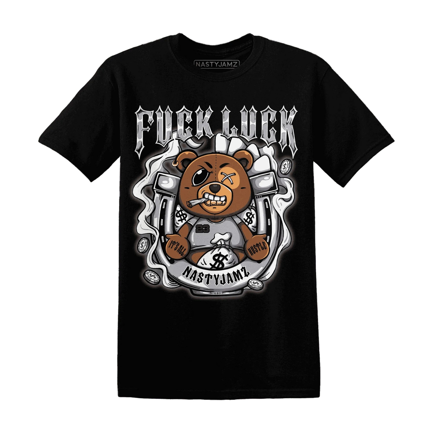 Wolf-Grey-1s-T-Shirt-Match-Fuck-Luck-BER