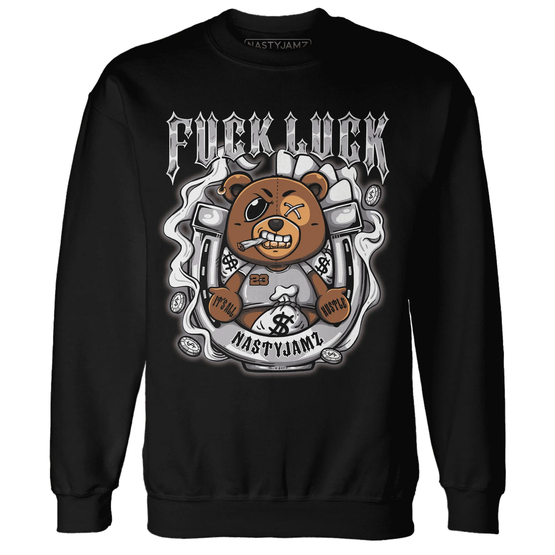 Cement-Grey-3s-Sweatshirt-Match-Fuck-Luck-BER