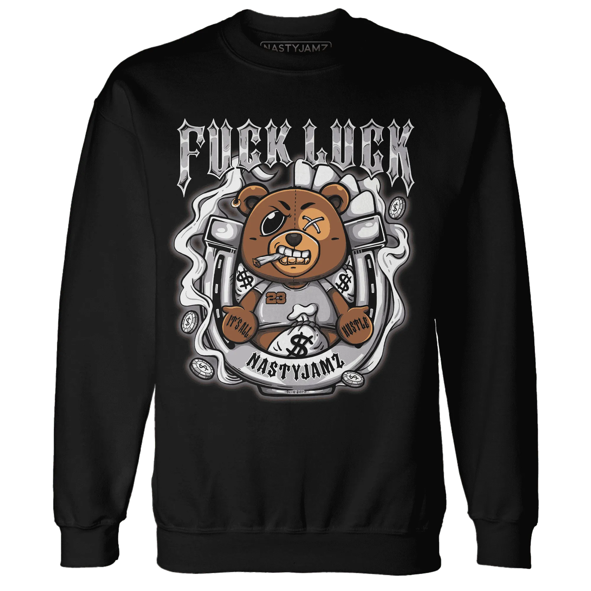 Cement-Grey-3s-Sweatshirt-Match-Fuck-Luck-BER