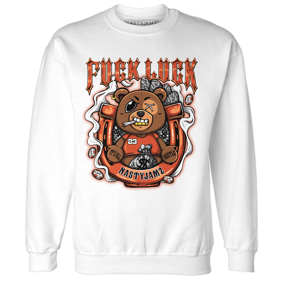 Georgia Peach 3s Sweatshirt Match F Luck BER - NastyJamz