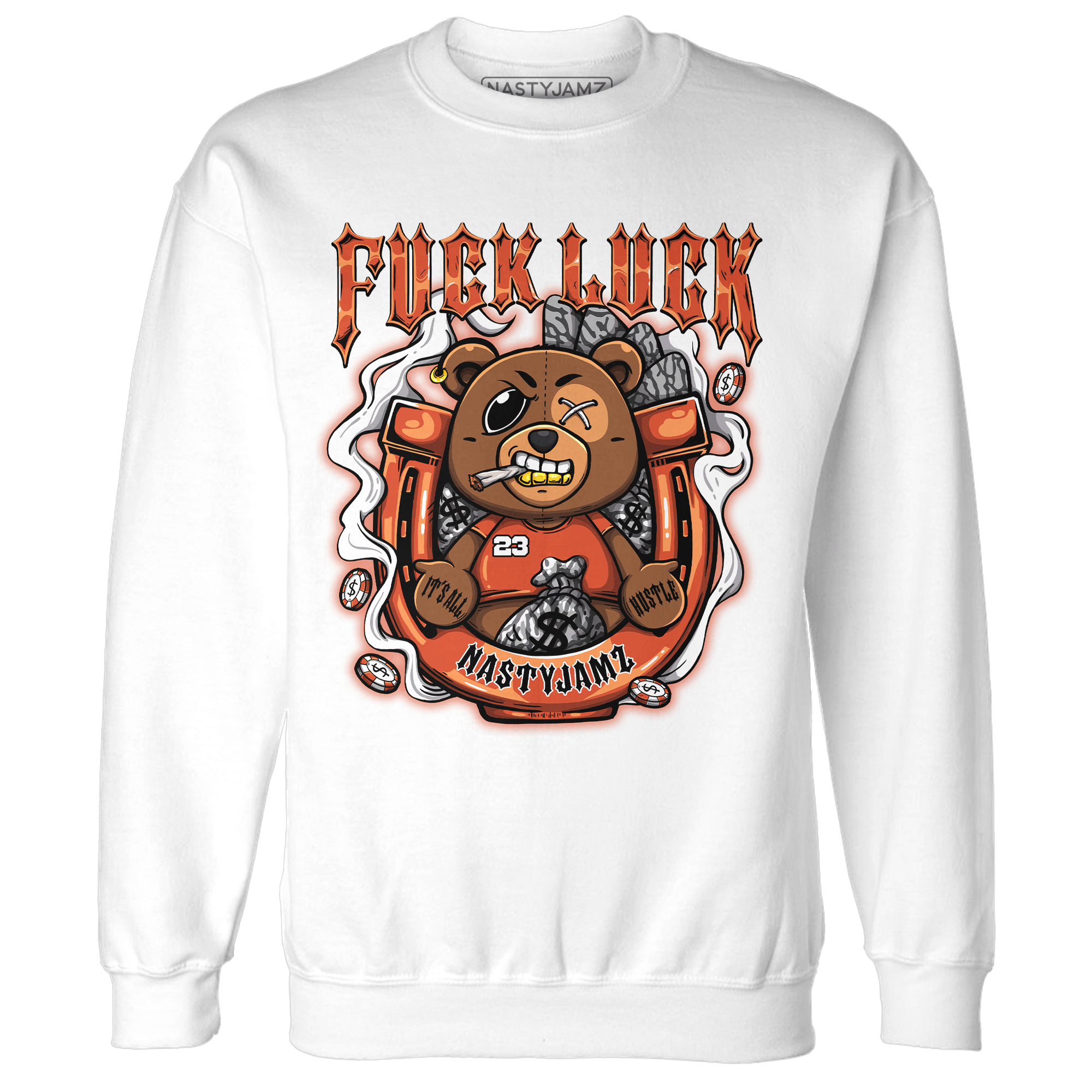 Georgia Peach 3s Sweatshirt Match F Luck BER - NastyJamz