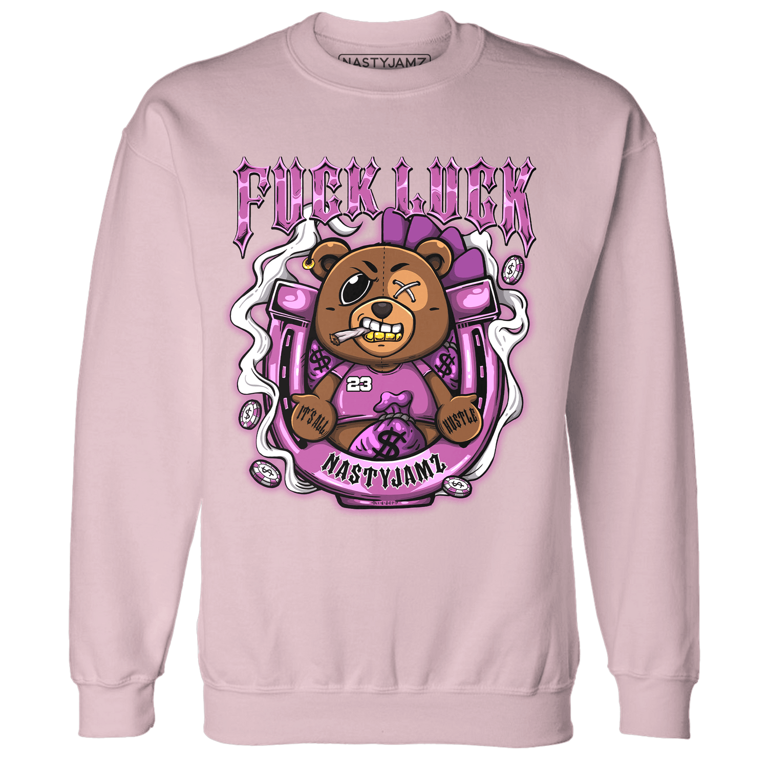 GS Hyper Violet 4s Sweatshirt Match F Luck BER - NastyJamz