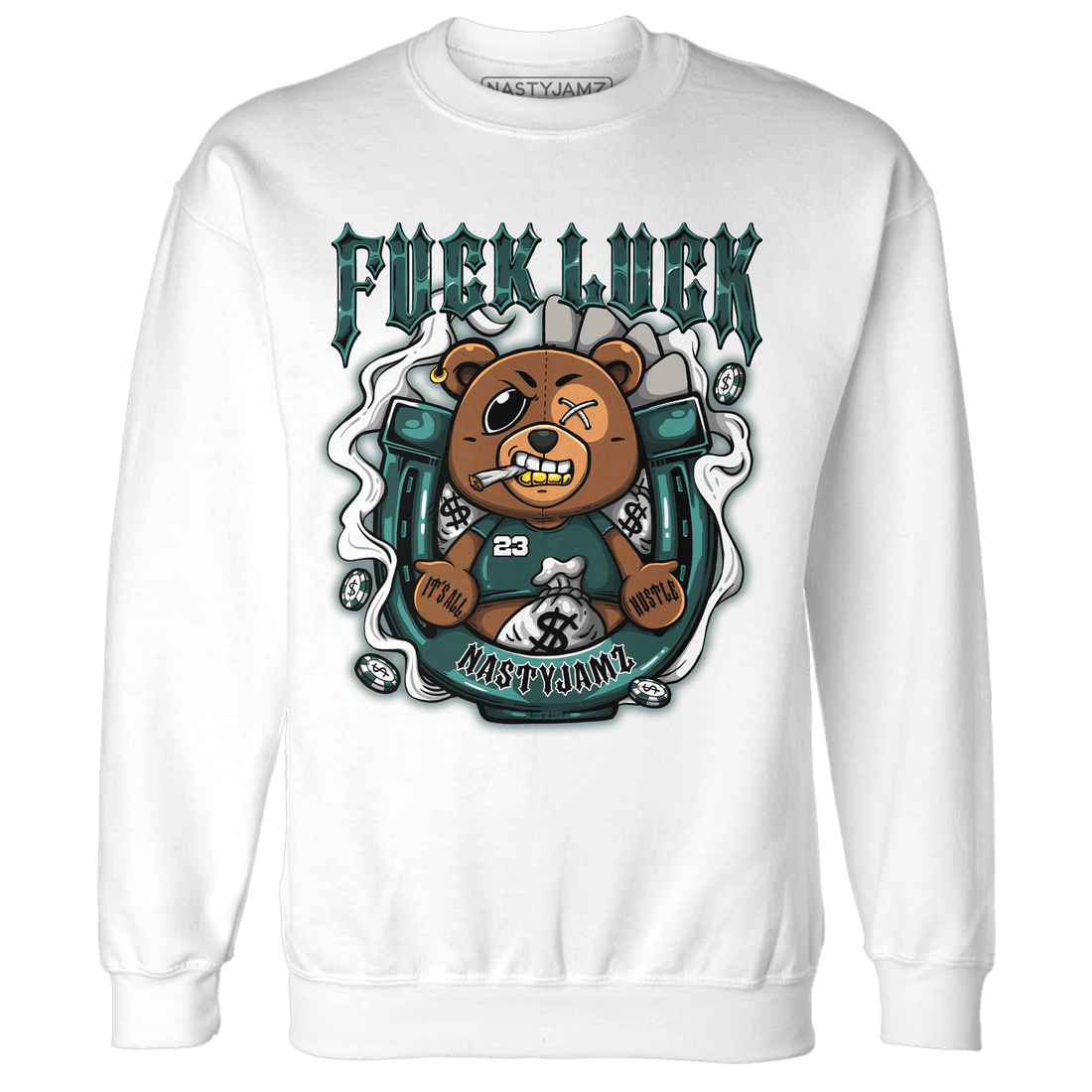 Oxidized Green 4s Sweatshirt Match F Luck BER - NastyJamz