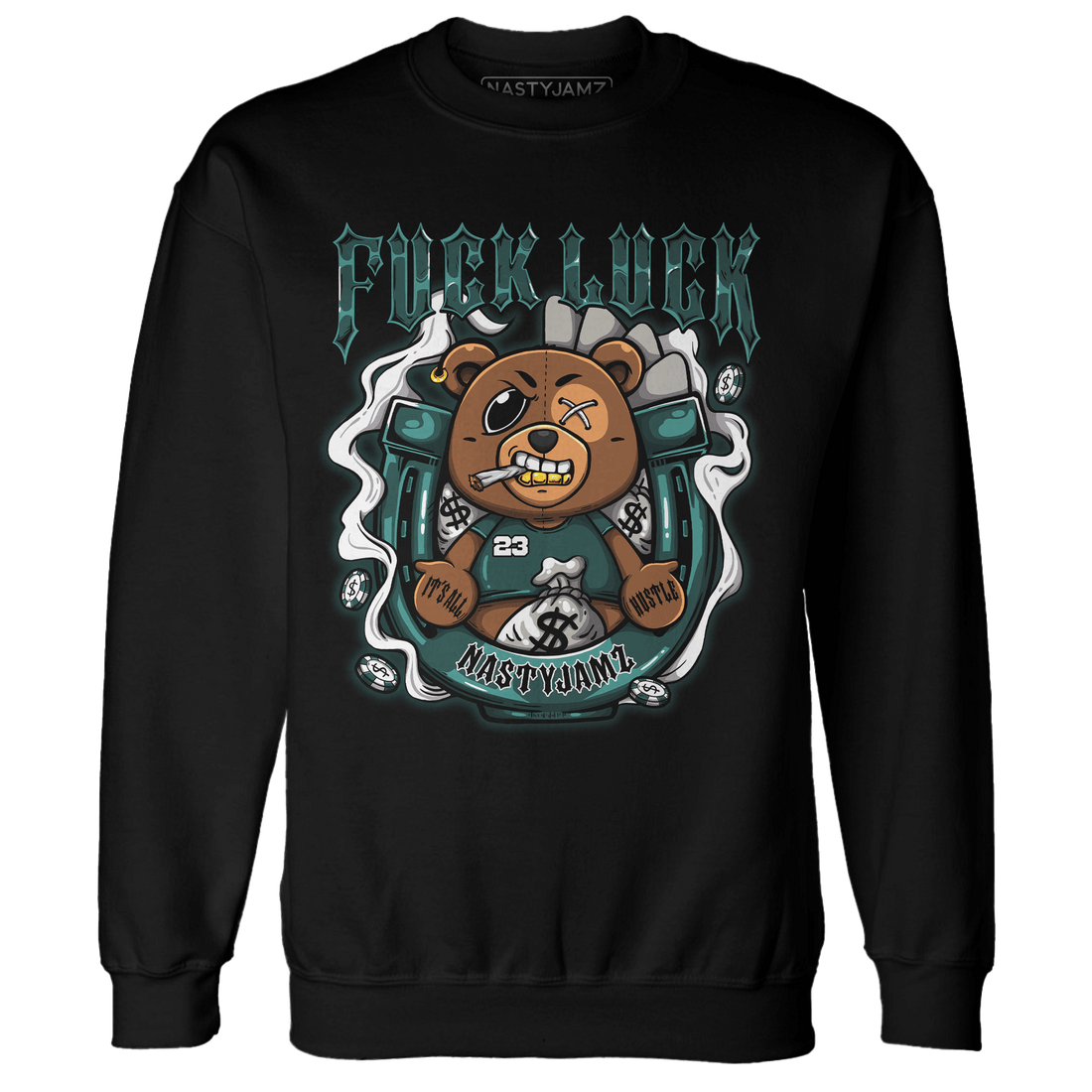 Oxidized Green 4s Sweatshirt Match F Luck BER - NastyJamz