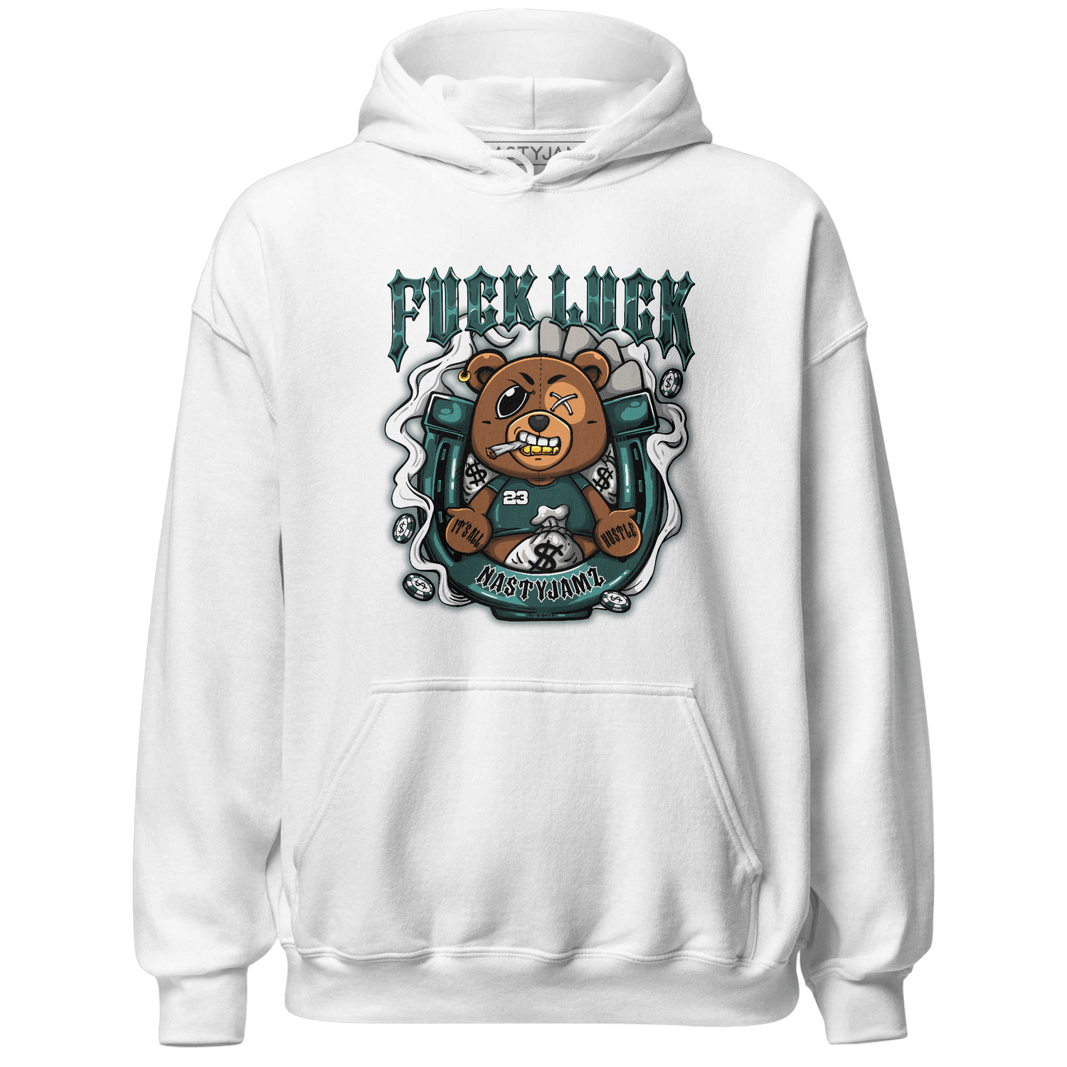Oxidized Green 4s Hoodie Match F Luck BER - NastyJamz