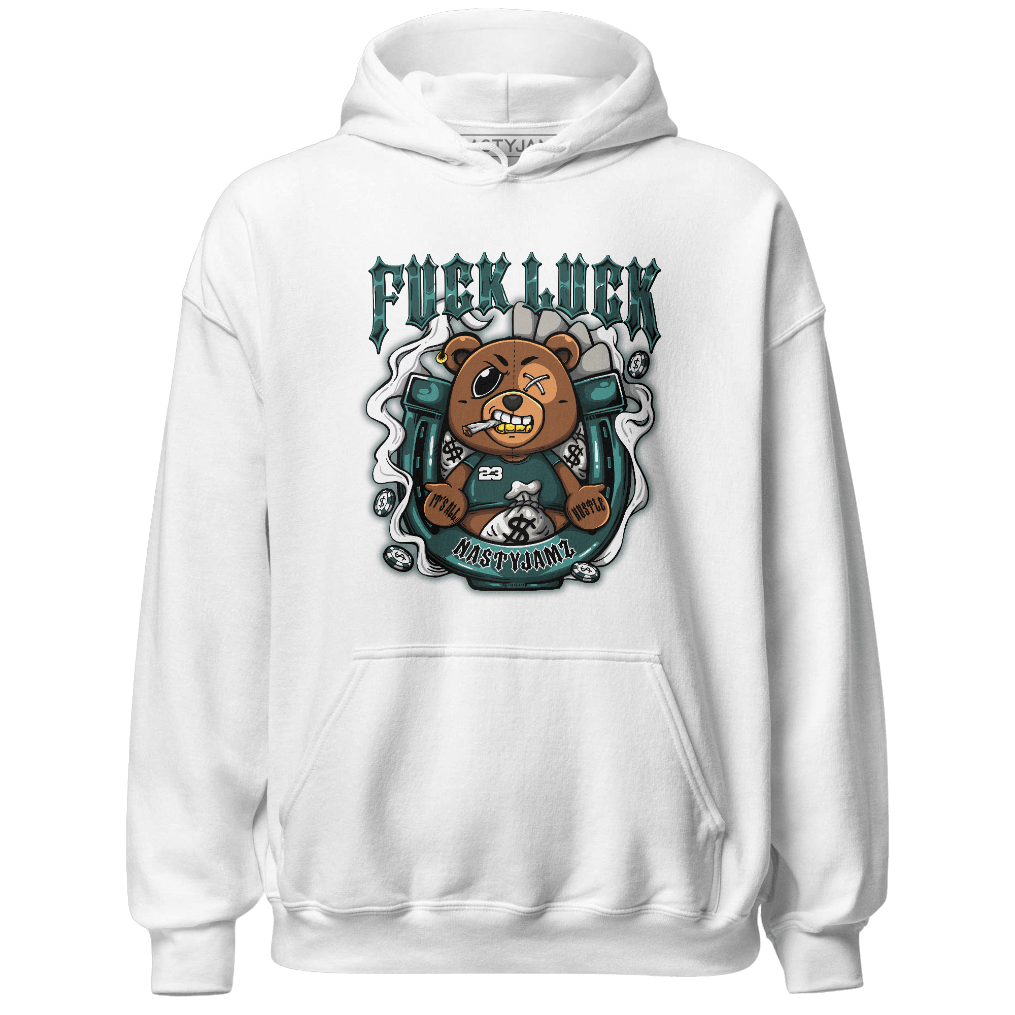 Oxidized Green 4s Hoodie Match F Luck BER - NastyJamz