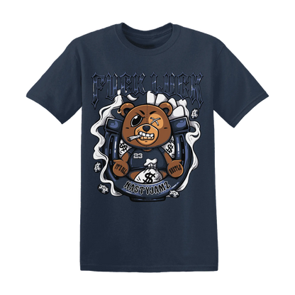 White-Navy-6s-T-Shirt-Match-Fuck-Luck-BER