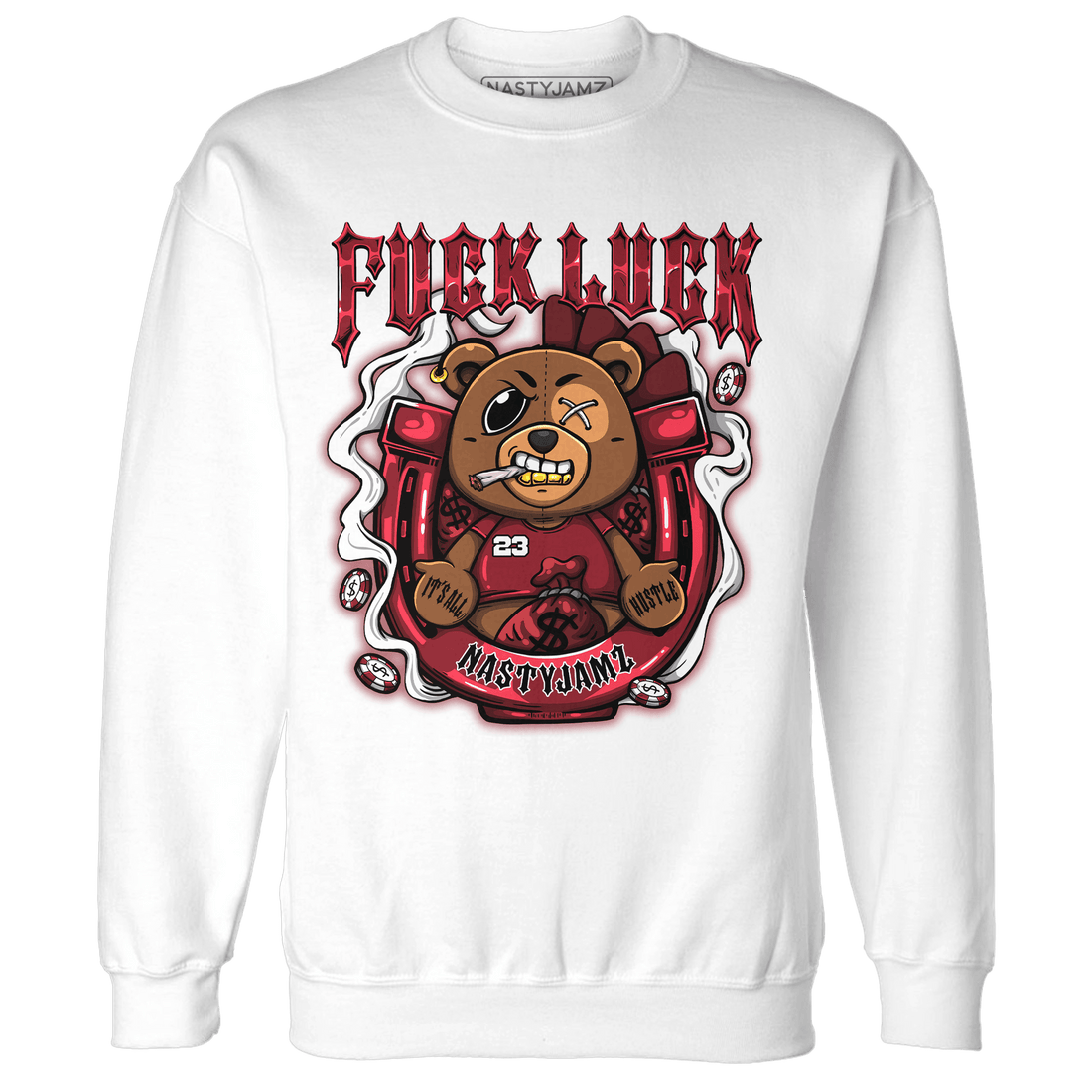Cherry 12s Sweatshirt Match F Luck BER - NastyJamz