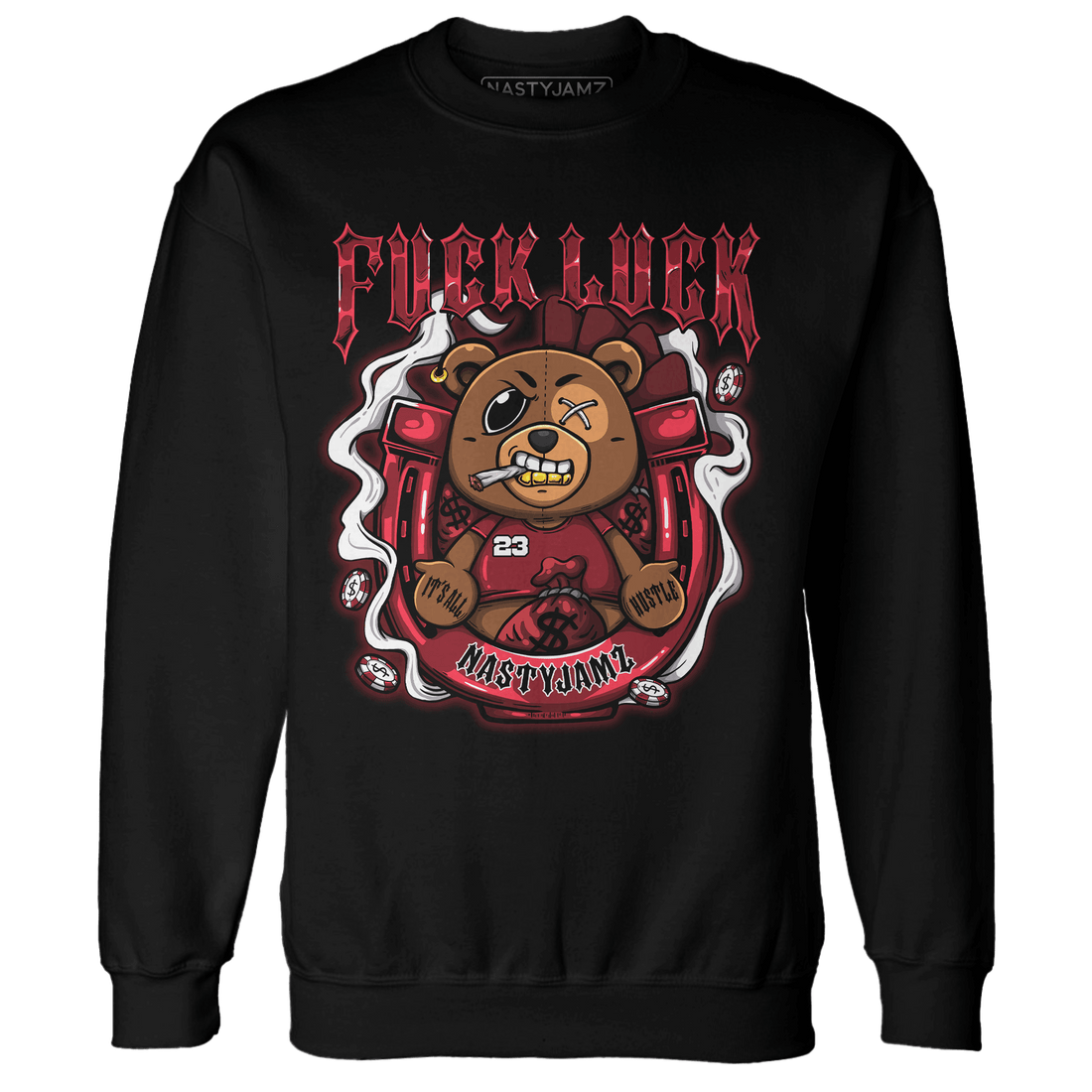Cherry 12s Sweatshirt Match F Luck BER - NastyJamz