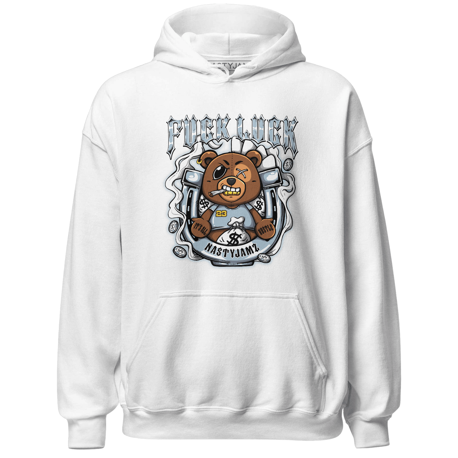 Blue Grey 13s Hoodie Match F Luck BER - NastyJamz