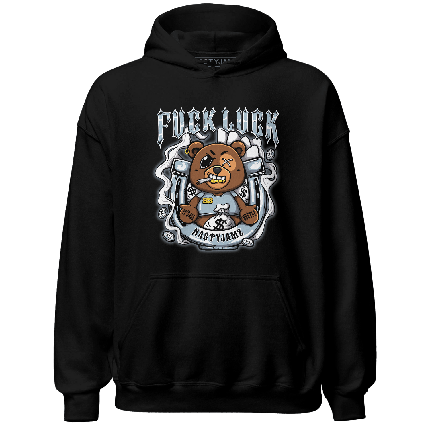 Blue Grey 13s Hoodie Match F Luck BER - NastyJamz