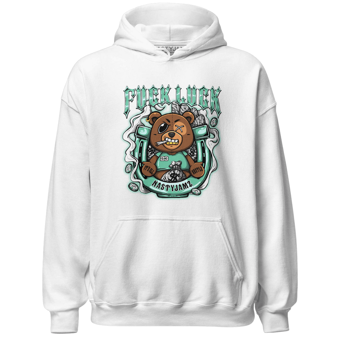 Green Glow 3s Hoodie Match F Luck BER - NastyJamz