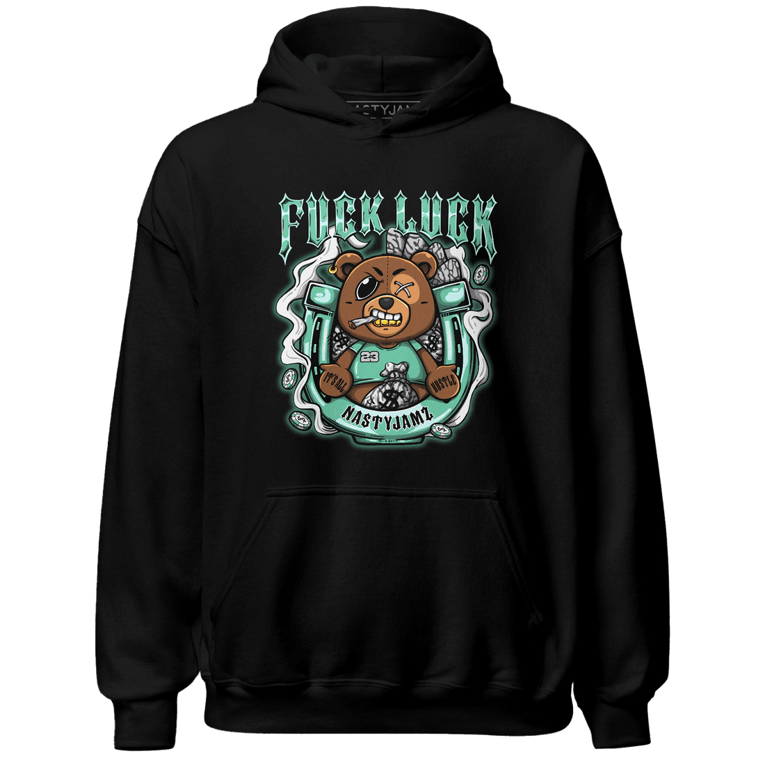 Green Glow 3s Hoodie Match F Luck BER - NastyJamz