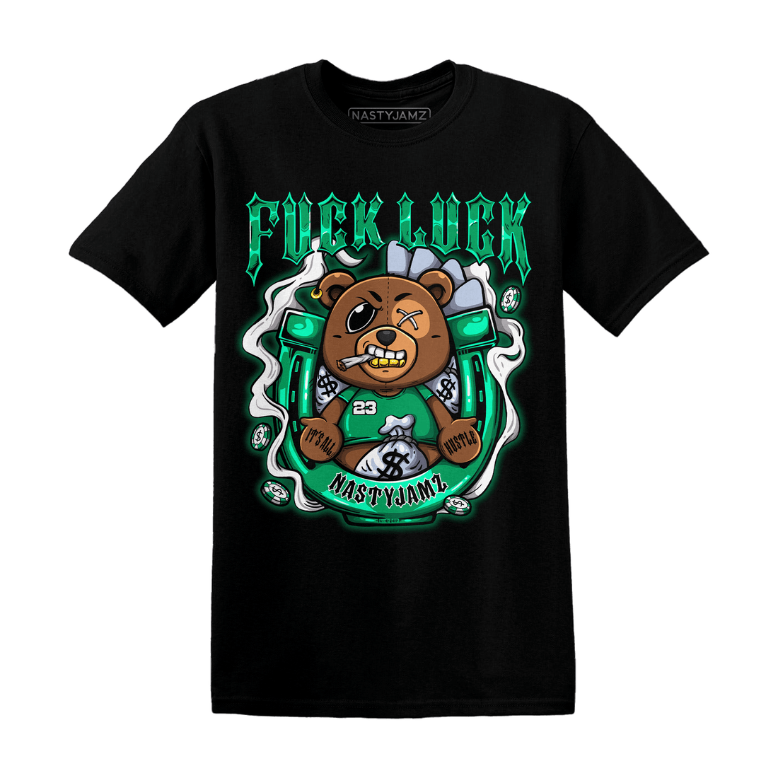 Lucky Green 5s T Shirt Match F Luck BER - NastyJamz