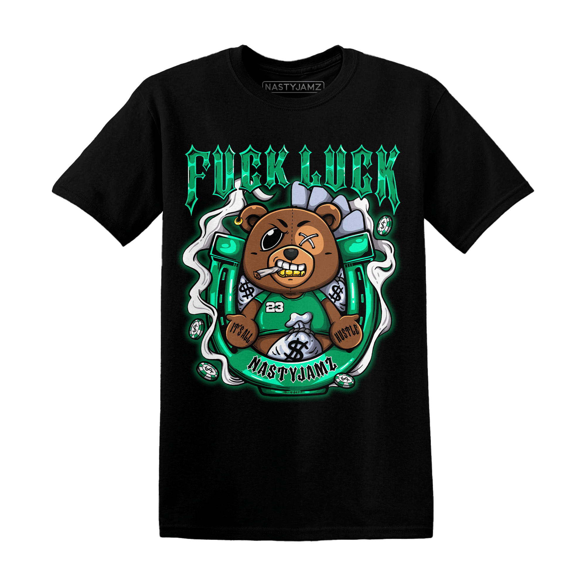 Lucky Green 5s T Shirt Match F Luck BER - NastyJamz