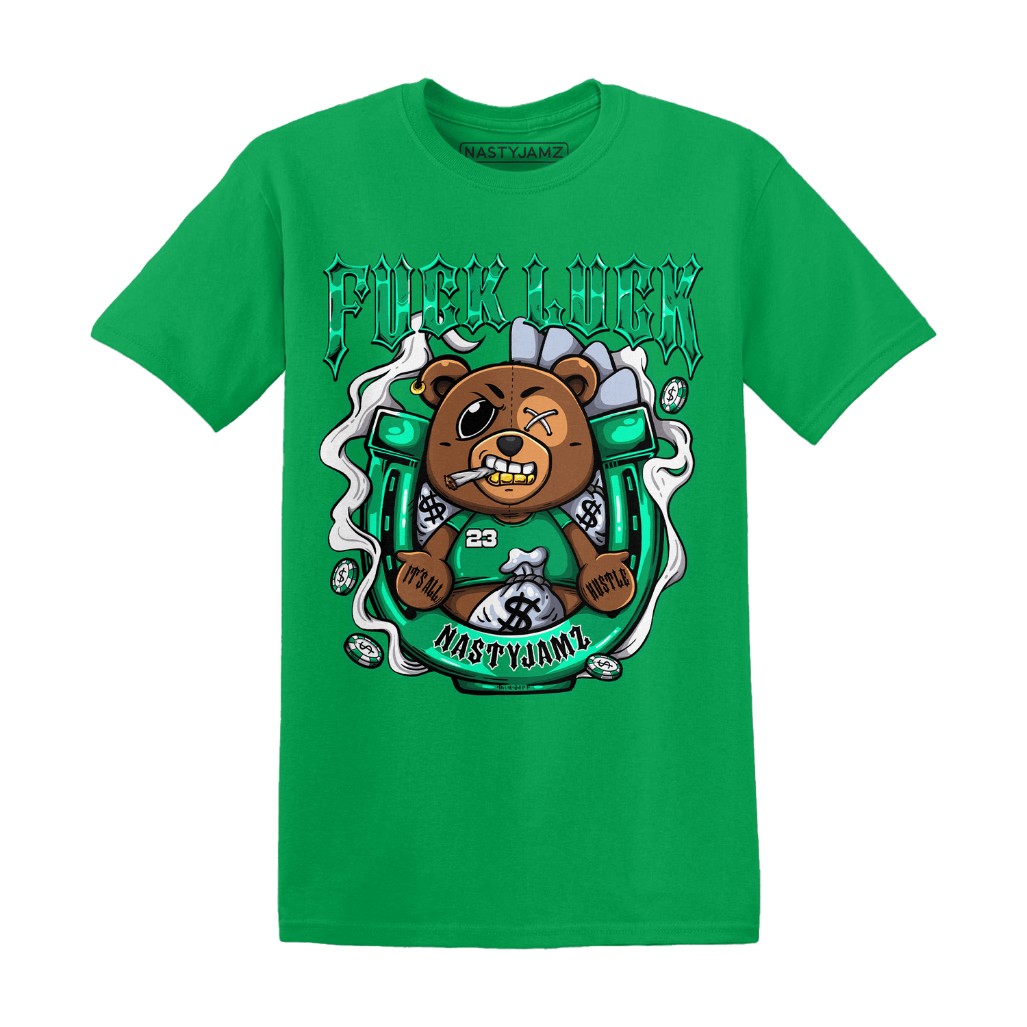 Lucky Green 5s T Shirt Match F Luck BER - NastyJamz