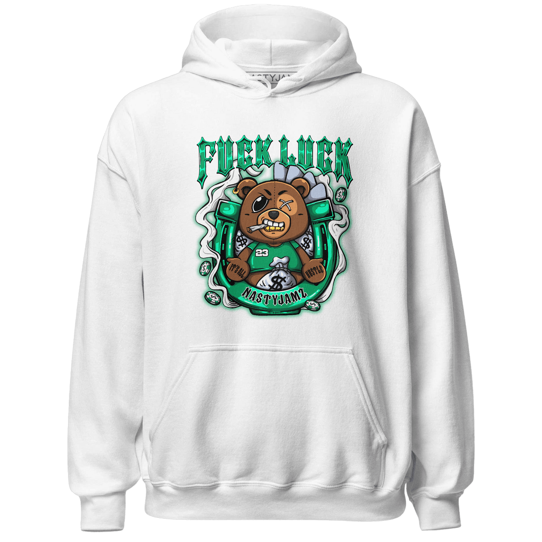 Lucky Green 5s Hoodie Match F Luck BER - NastyJamz