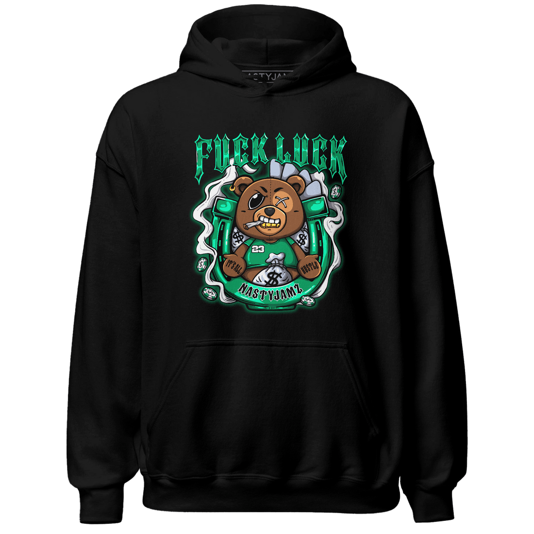 Lucky Green 5s Hoodie Match F Luck BER - NastyJamz