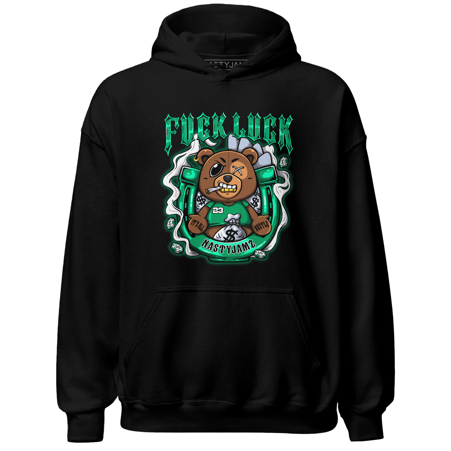 Lucky Green 5s Hoodie Match F Luck BER - NastyJamz