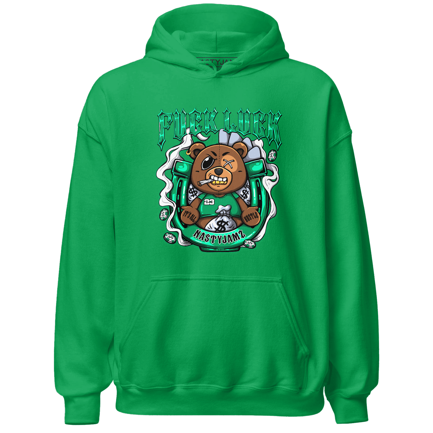 Lucky Green 5s Hoodie Match F Luck BER - NastyJamz