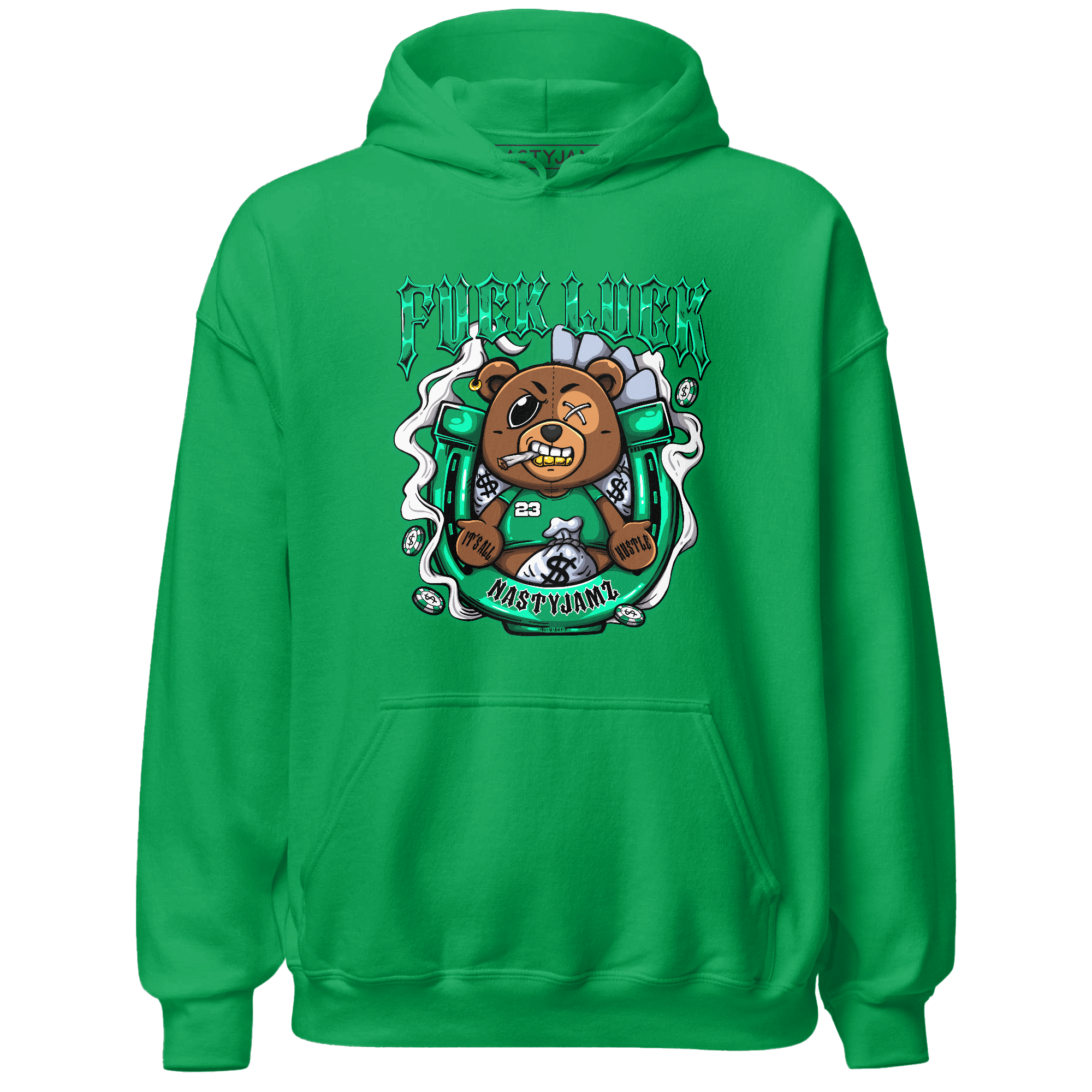 Lucky Green 5s Hoodie Match F Luck BER - NastyJamz