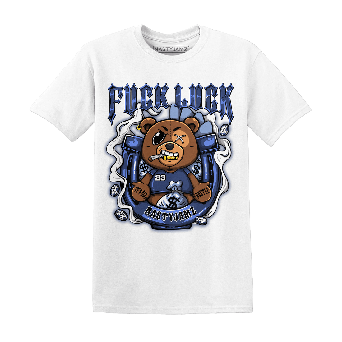 Midnight Navy 5s T Shirt Match F Luck BER - NastyJamz