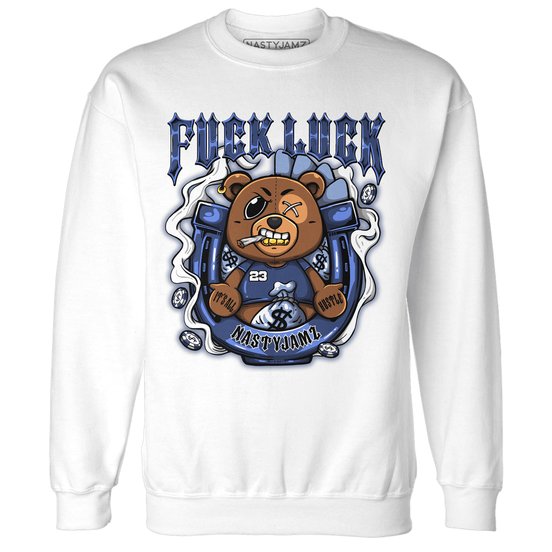 Midnight Navy 5s Sweatshirt Match F Luck BER - NastyJamz