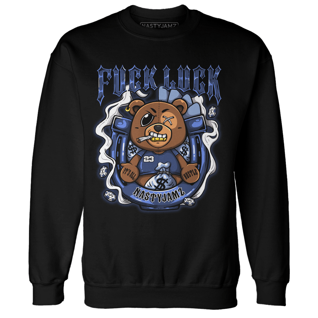 Midnight Navy 5s Sweatshirt Match F Luck BER - NastyJamz