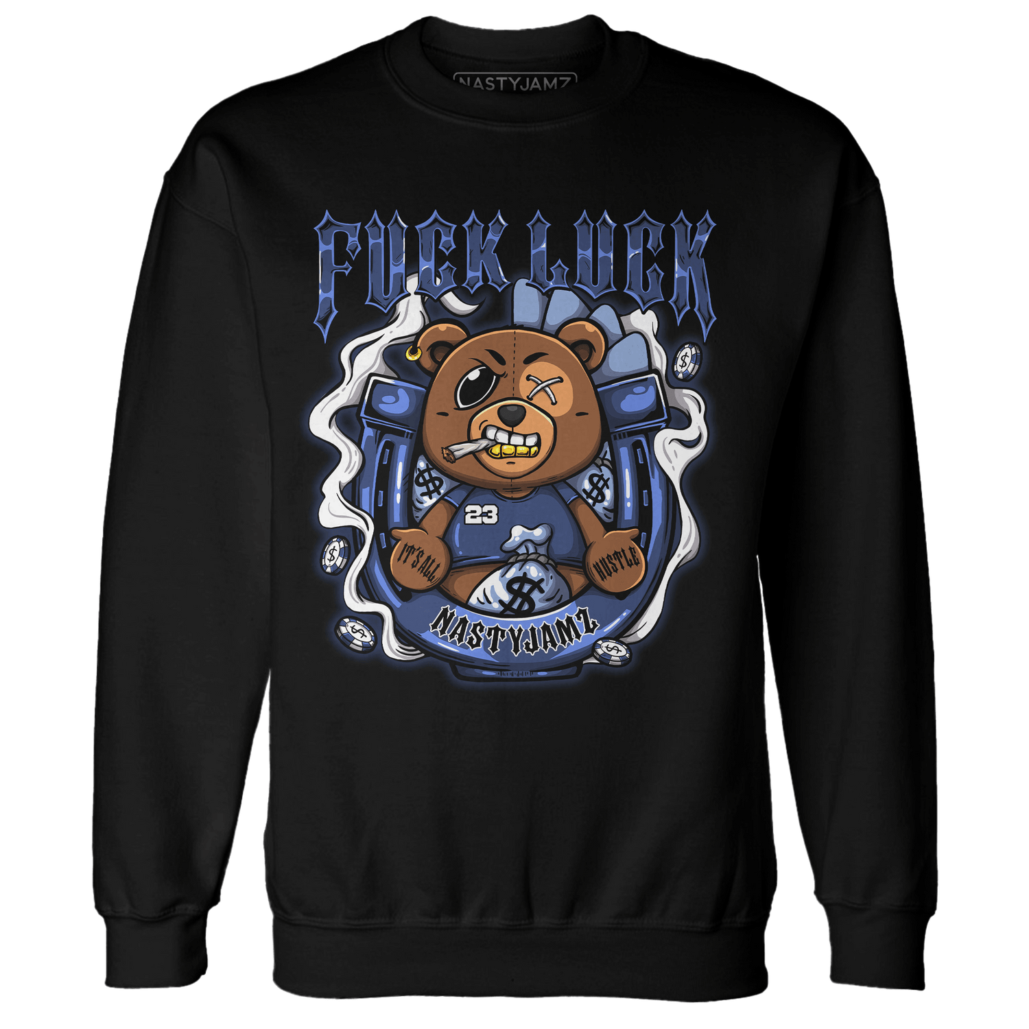 Midnight Navy 5s Sweatshirt Match F Luck BER - NastyJamz