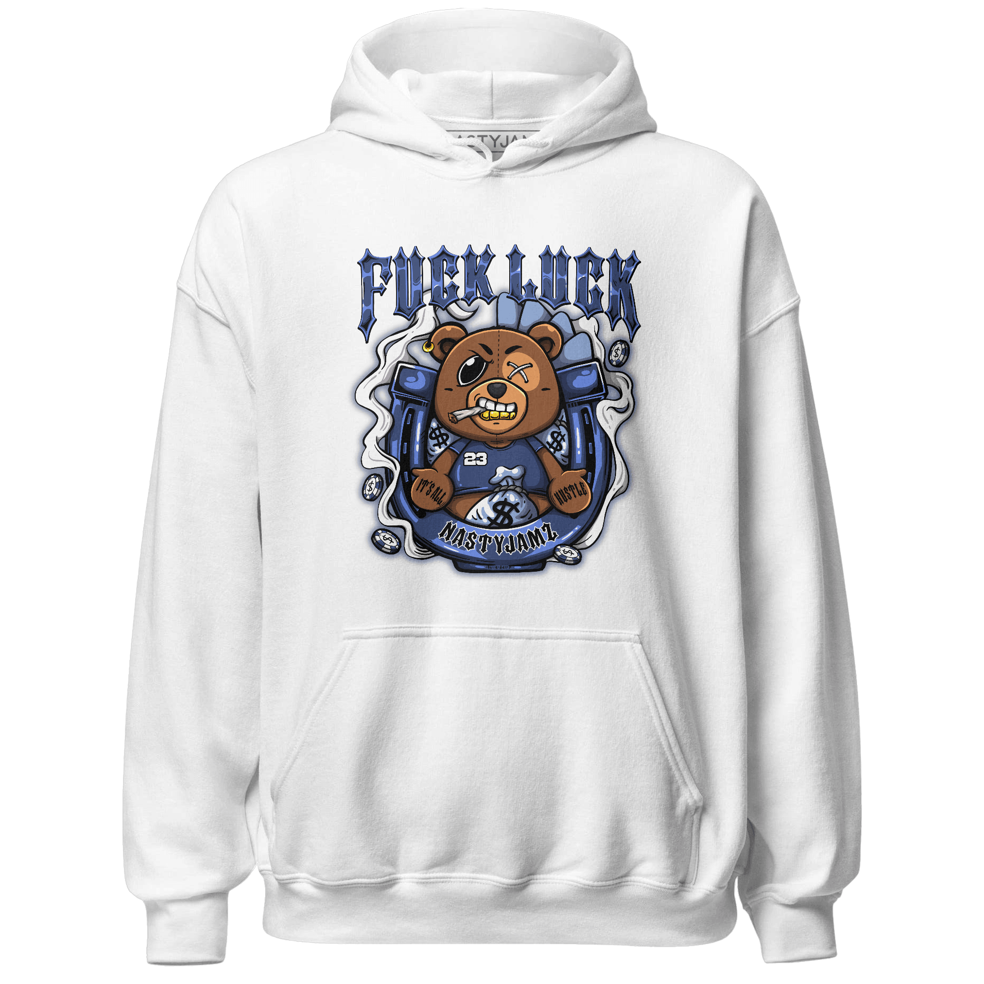 Midnight Navy 5s Hoodie Match F Luck BER - NastyJamz