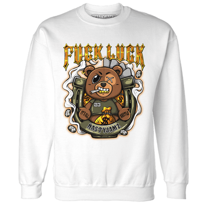 Olive 5s Sweatshirt Match F Luck BER - NastyJamz