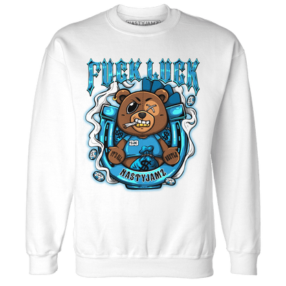 Powder Blue 9s Sweatshirt Match F Luck BER - NastyJamz