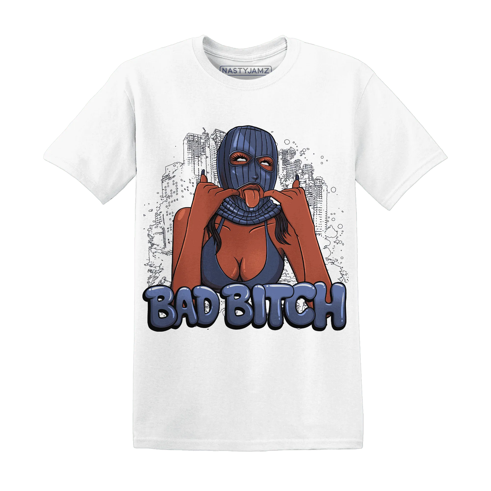 Low-Diffused-Blue-11s-T-Shirt-Match-Gangster-Bad-Bitch