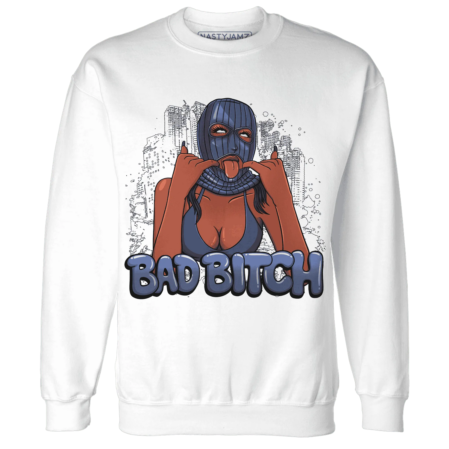 Low-Diffused-Blue-11s-Sweatshirt-Match-Gangster-Bad-Bitch