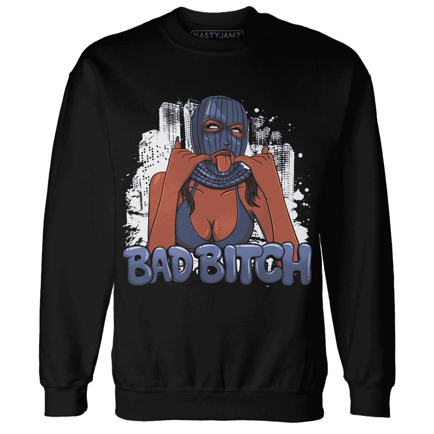 Low-Diffused-Blue-11s-Sweatshirt-Match-Gangster-Bad-Bitch