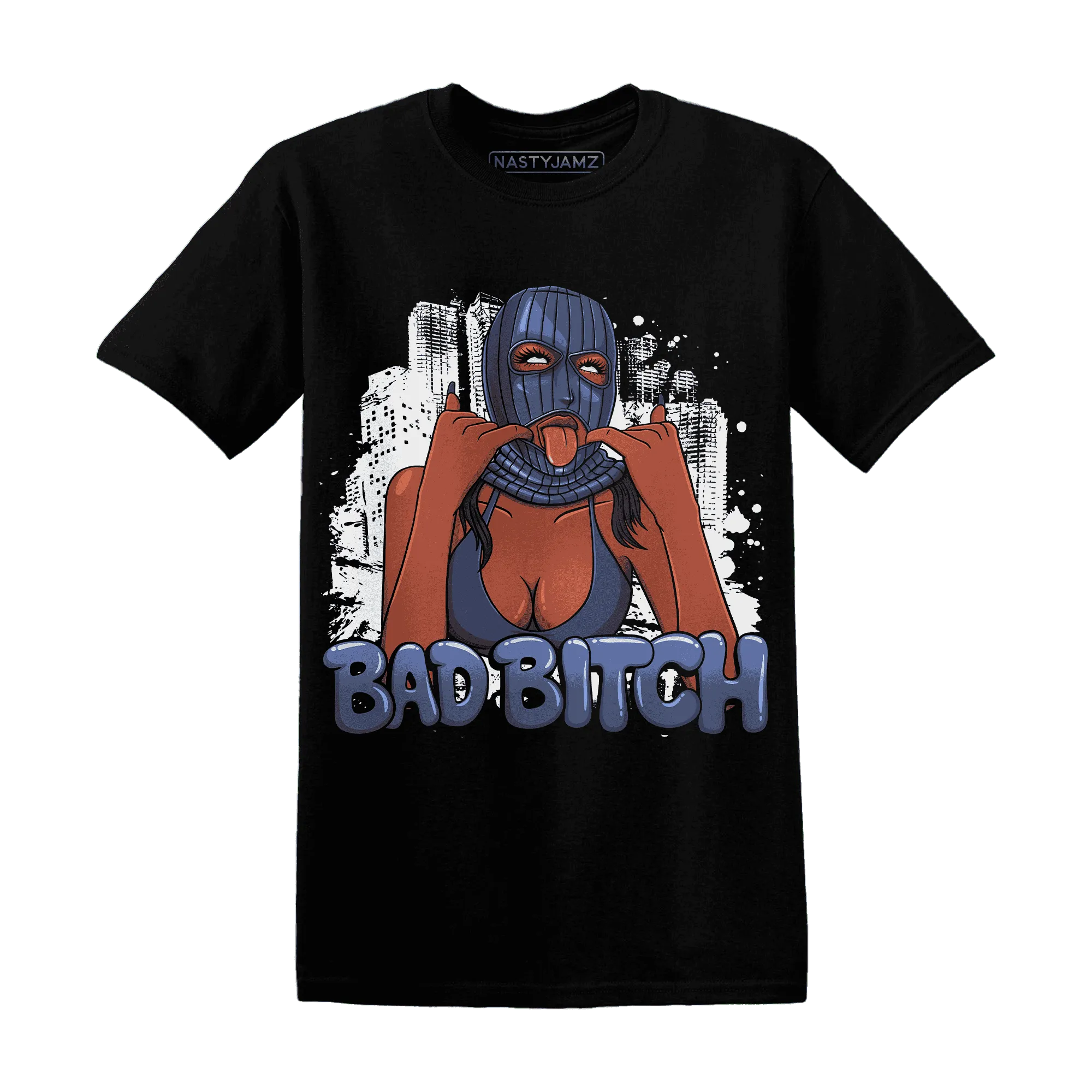 Low-Diffused-Blue-11s-T-Shirt-Match-Gangster-Bad-Bitch