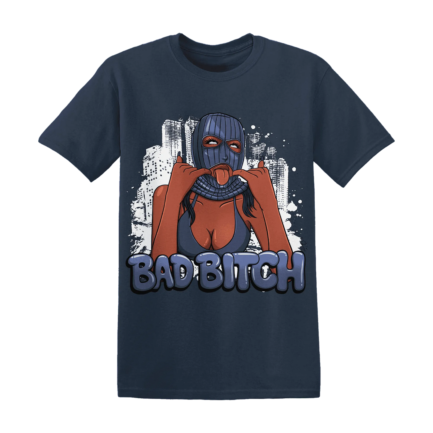 Low-Diffused-Blue-11s-T-Shirt-Match-Gangster-Bad-Bitch