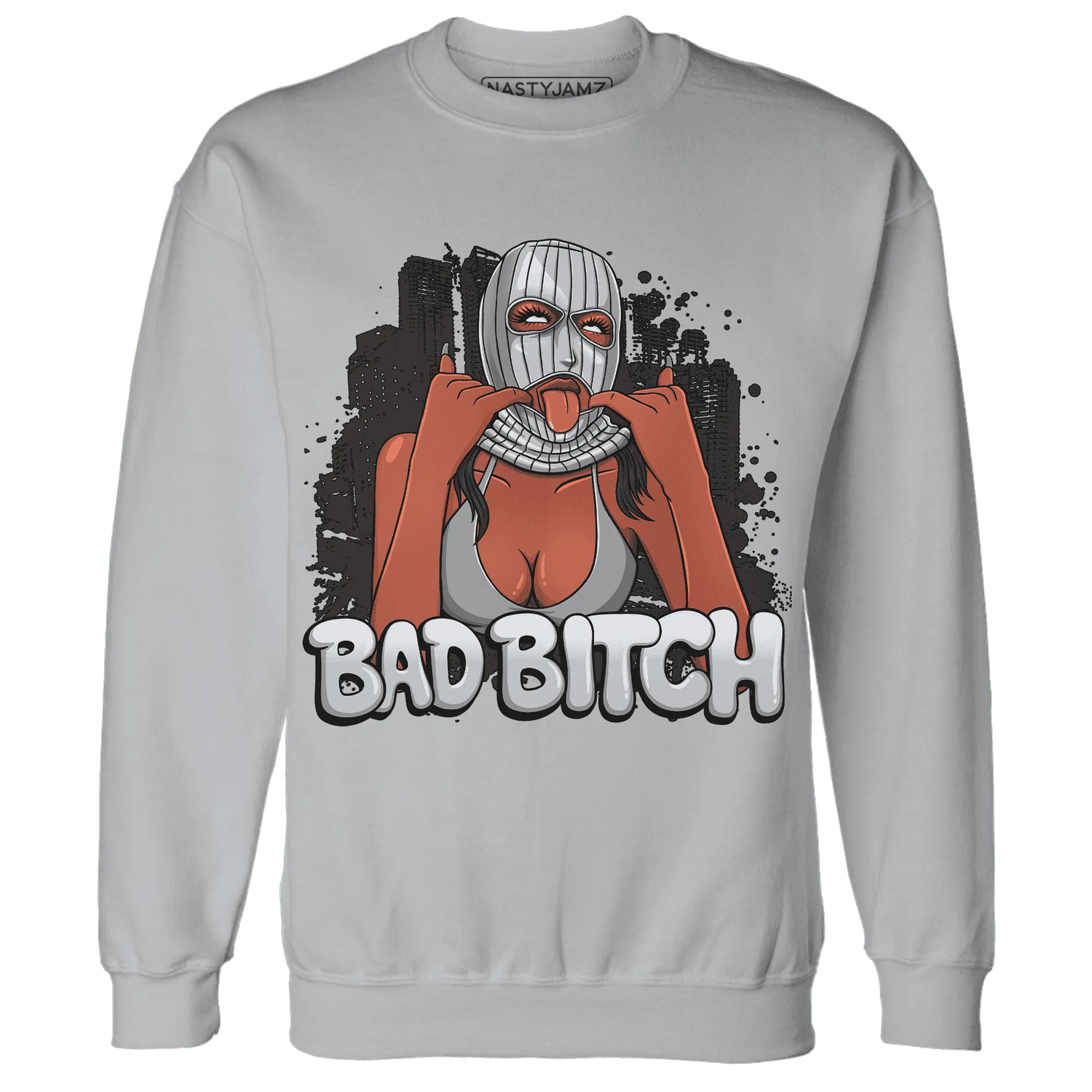 Wolf-Grey-12s-NastyJamz-Sweatshirt-Match-Gangster-Bad-Bitch