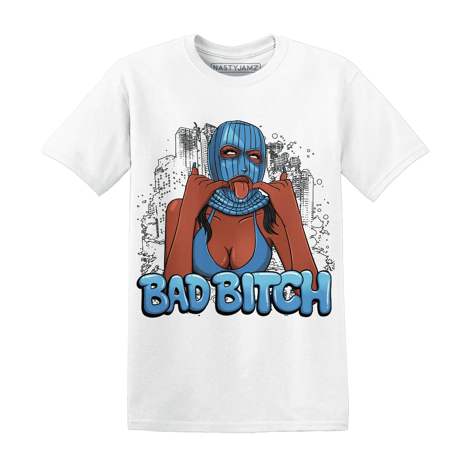 Carolina-Blue-Univercitii-17s-NastyJamz-T-Shirt-Match-Gangster-Bad-Bitch