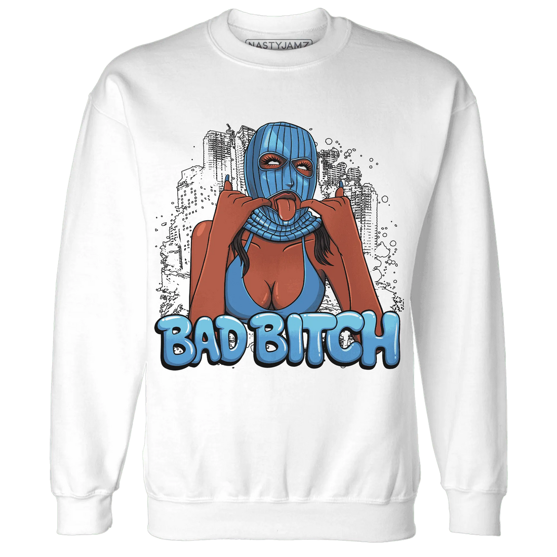 Carolina-Blue-Univercitii-17s-NastyJamz-Sweatshirt-Match-Gangster-Bad-Bitch