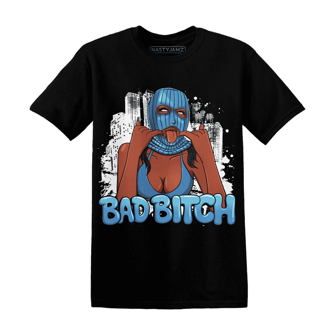 Carolina-Blue-Univercitii-17s-NastyJamz-T-Shirt-Match-Gangster-Bad-Bitch