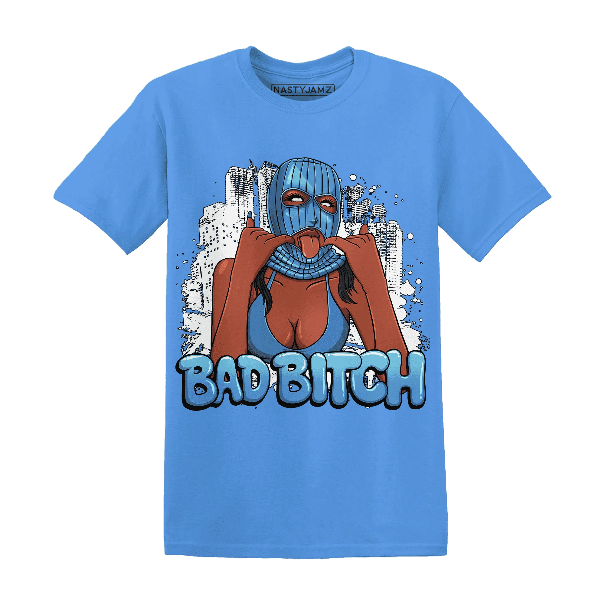 Carolina-Blue-Univercitii-17s-NastyJamz-T-Shirt-Match-Gangster-Bad-Bitch