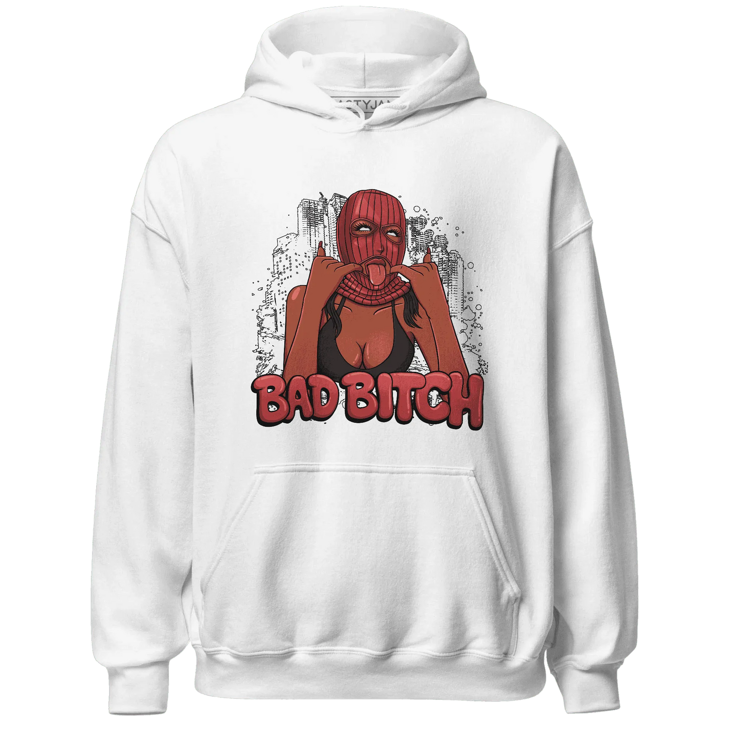 Black-Toe-Reimagined-Red-White-1s-Hoodie-Match-Gangster-Bad-Bitch