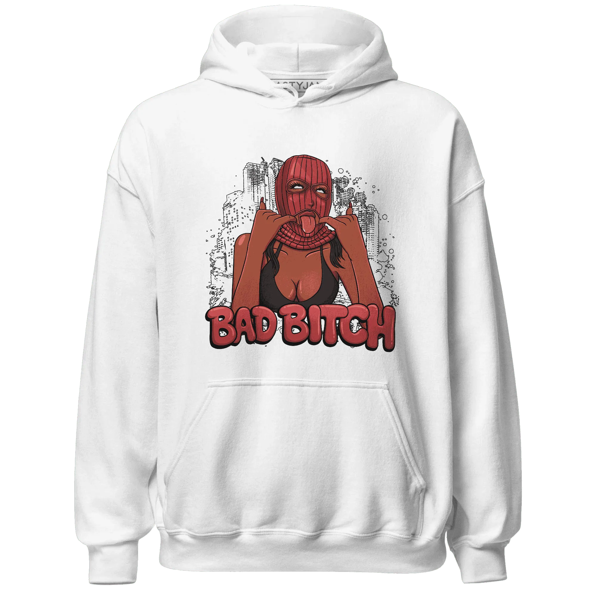 Black-Toe-Reimagined-Red-White-1s-Hoodie-Match-Gangster-Bad-Bitch