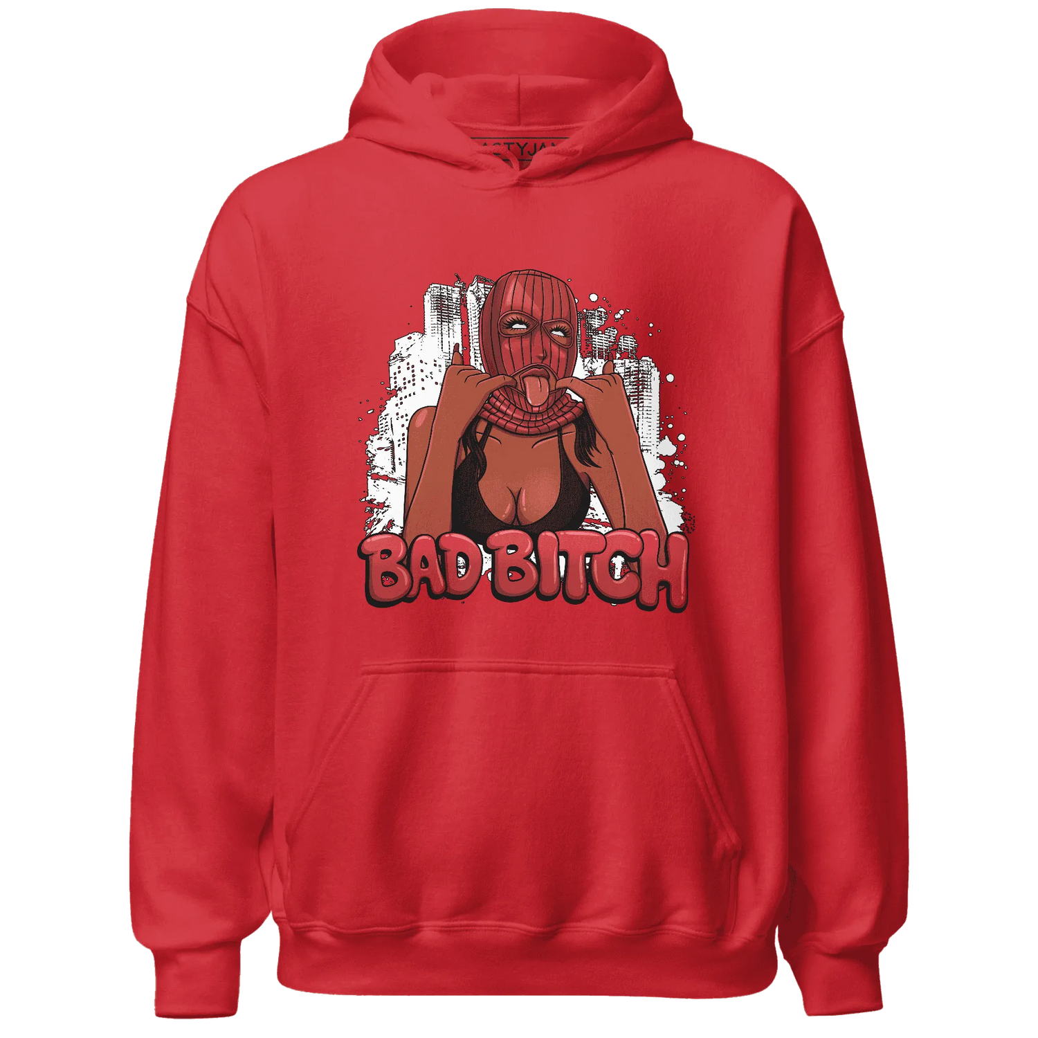 Black-Toe-Reimagined-Red-White-1s-Hoodie-Match-Gangster-Bad-Bitch
