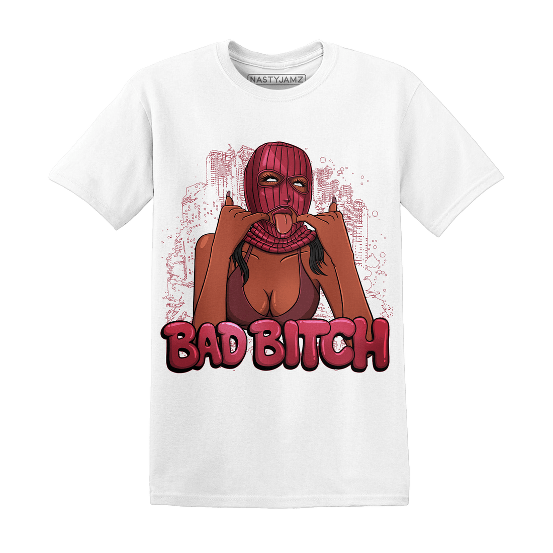 High 85 Metallic Burgundy 1s T Shirt Match Gangster Bad Bitch - NastyJamz