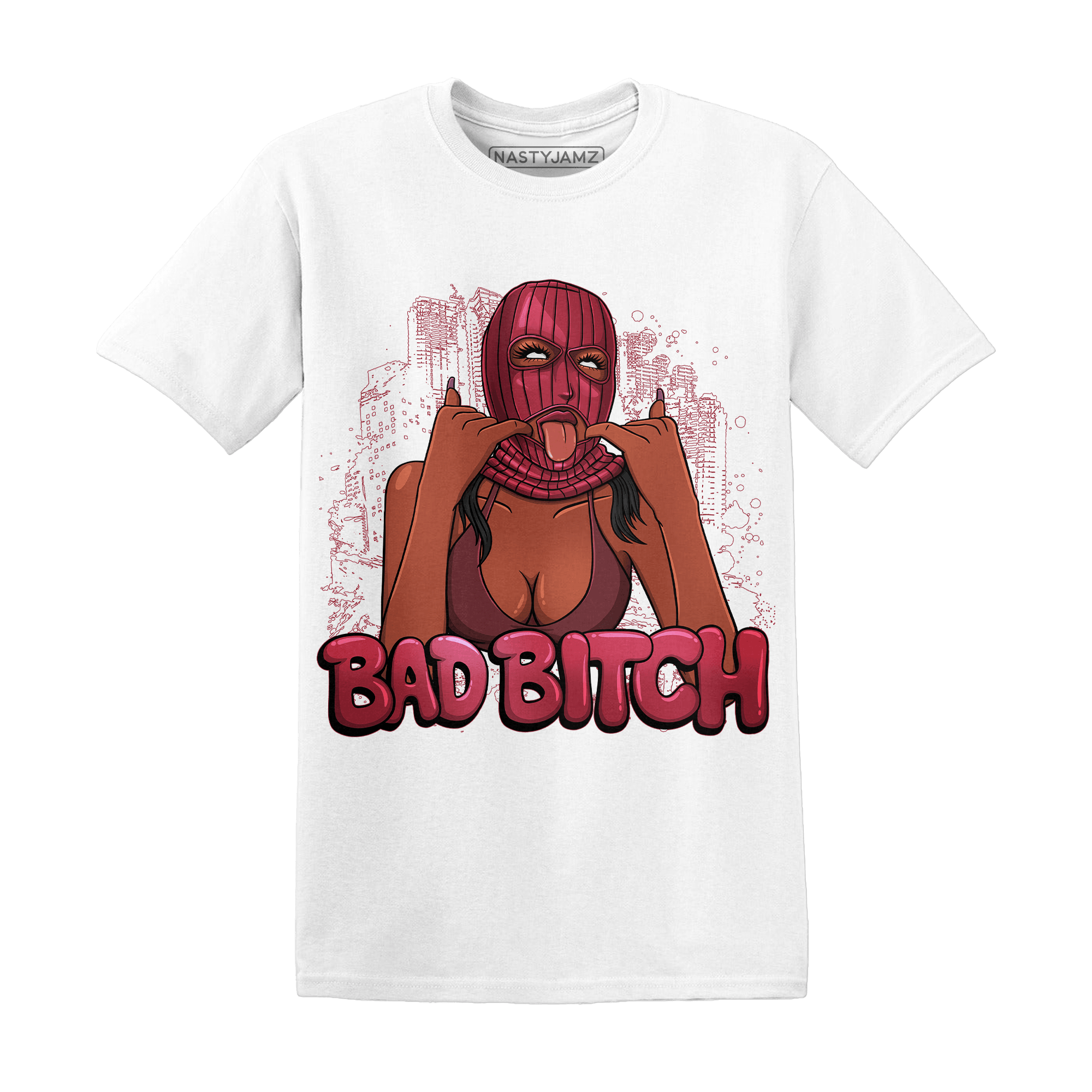 High 85 Metallic Burgundy 1s T Shirt Match Gangster Bad Bitch - NastyJamz